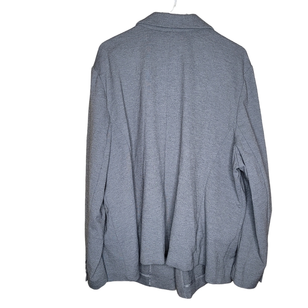 Lane Bryant Grey soft women's jacket blazer size 28 office career - Picture 8 of 9